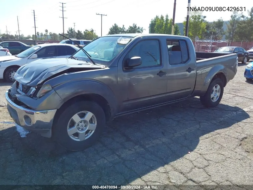 2008 Nissan Frontier Se VIN: 1N6AD09U08C429631 Lot: 40470094