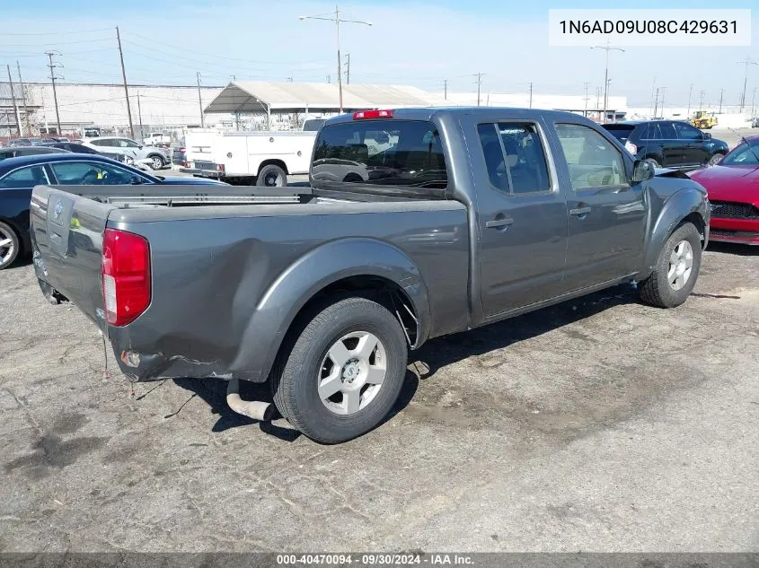 2008 Nissan Frontier Se VIN: 1N6AD09U08C429631 Lot: 40470094