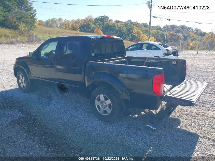 2008 Nissan Frontier Se VIN: 1N6AD07W48C410228 Lot: 40658736