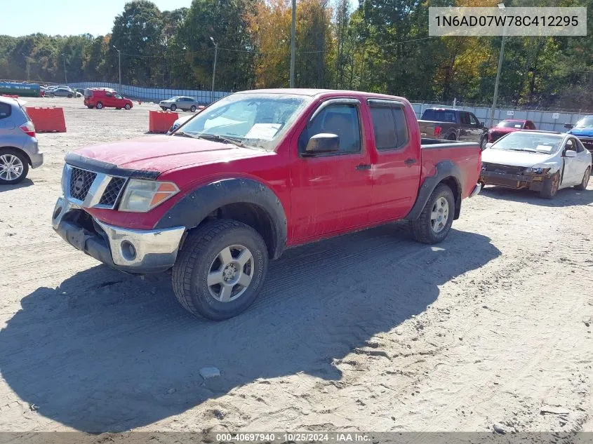 2008 Nissan Frontier Se VIN: 1N6AD07W78C412295 Lot: 40697940