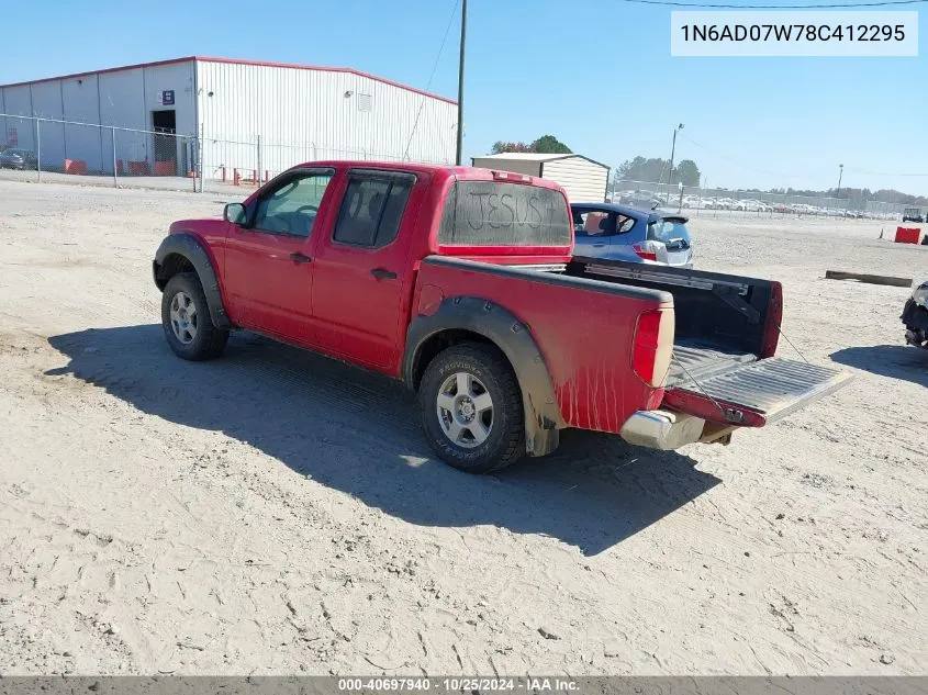 2008 Nissan Frontier Se VIN: 1N6AD07W78C412295 Lot: 40697940