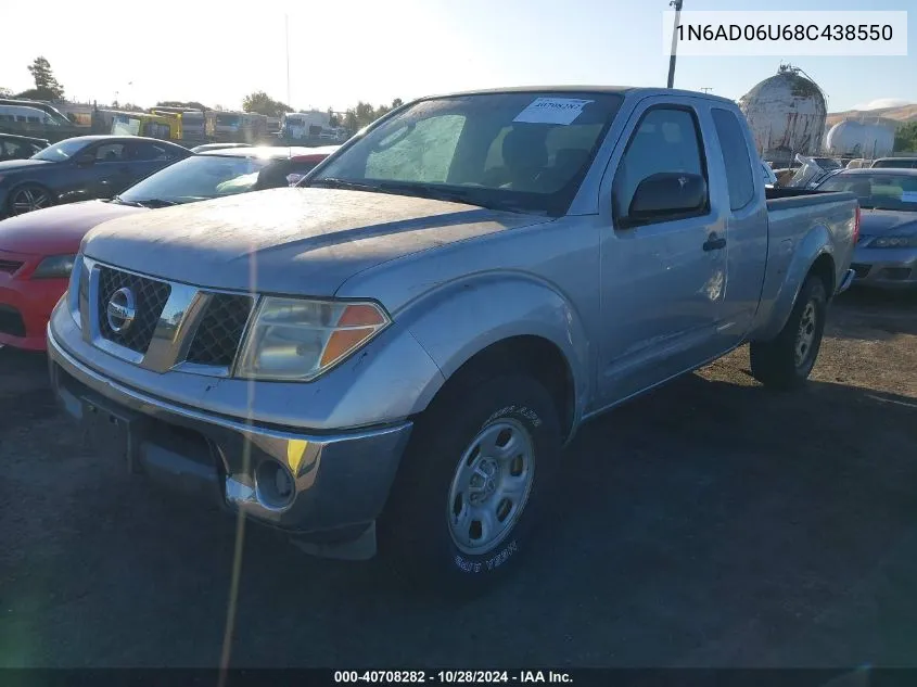 2008 Nissan Frontier Se VIN: 1N6AD06U68C438550 Lot: 40708282