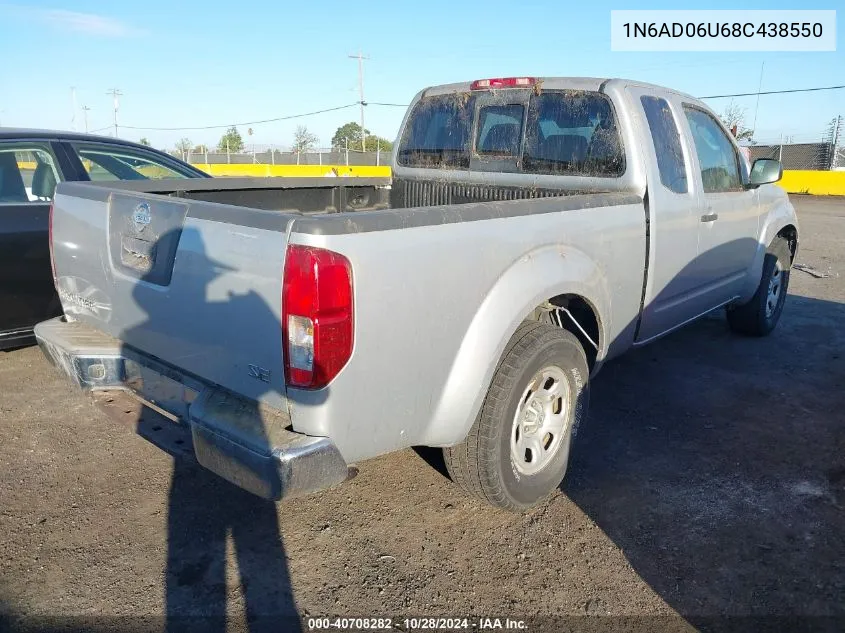 2008 Nissan Frontier Se VIN: 1N6AD06U68C438550 Lot: 40708282