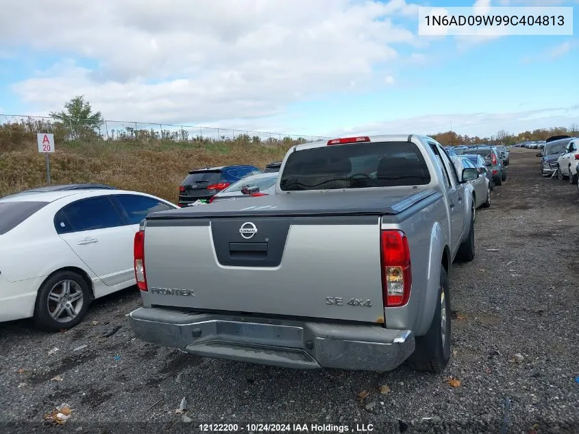 2009 Nissan Frontier Crew Cab Se/Crew Cab Le VIN: 1N6AD09W99C404813 Lot: 12122200