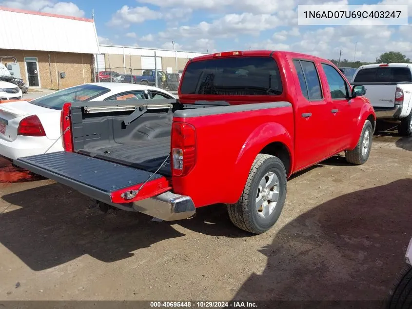 2009 Nissan Frontier Se VIN: 1N6AD07U69C403247 Lot: 40695448