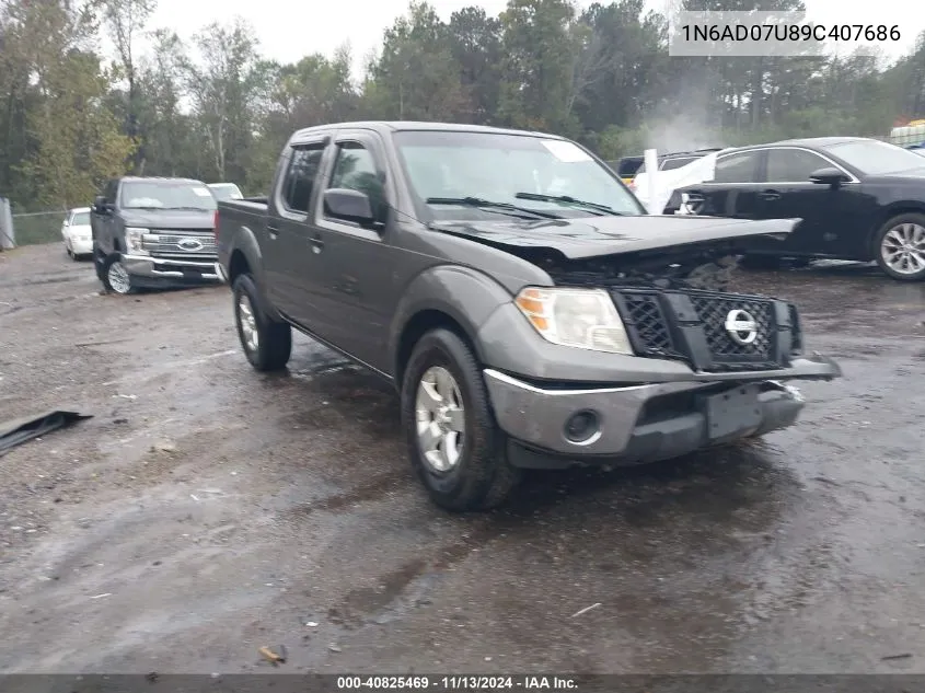 2009 Nissan Frontier Se VIN: 1N6AD07U89C407686 Lot: 40825469