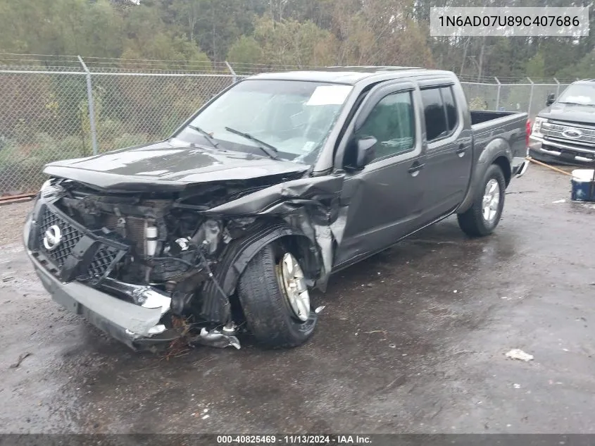 2009 Nissan Frontier Se VIN: 1N6AD07U89C407686 Lot: 40825469