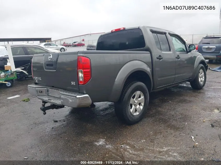 2009 Nissan Frontier Se VIN: 1N6AD07U89C407686 Lot: 40825469