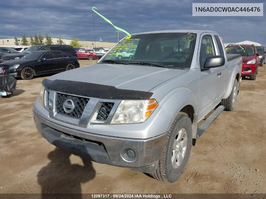 2010 Nissan Frontier Le VIN: 1N6AD0CW0AC446476 Lot: 12097317