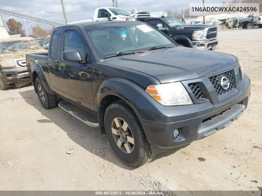 2010 Nissan Frontier Pro-4X VIN: 1N6AD0CWXAC424596 Lot: 40722872