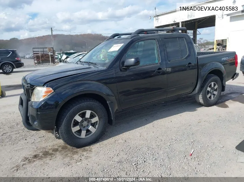 2010 Nissan Frontier Pro-4X VIN: 1N6AD0EVXAC405583 Lot: 40749010