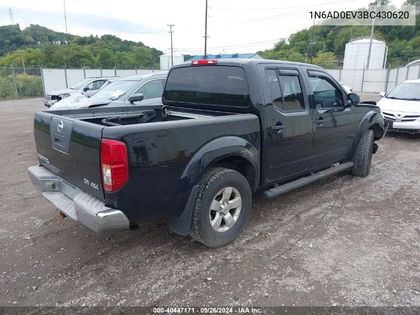 2011 Nissan Frontier Sv VIN: 1N6AD0EV3BC430620 Lot: 40447171