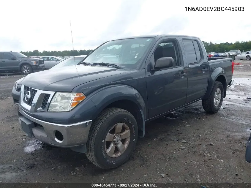 2011 Nissan Frontier Sv VIN: 1N6AD0EV2BC445903 Lot: 40454773