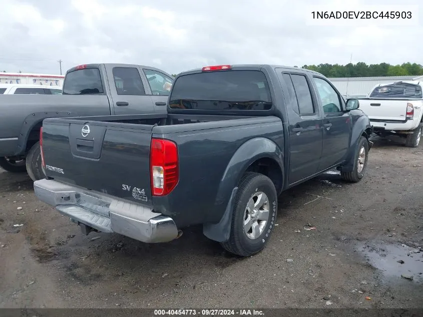 2011 Nissan Frontier Sv VIN: 1N6AD0EV2BC445903 Lot: 40454773