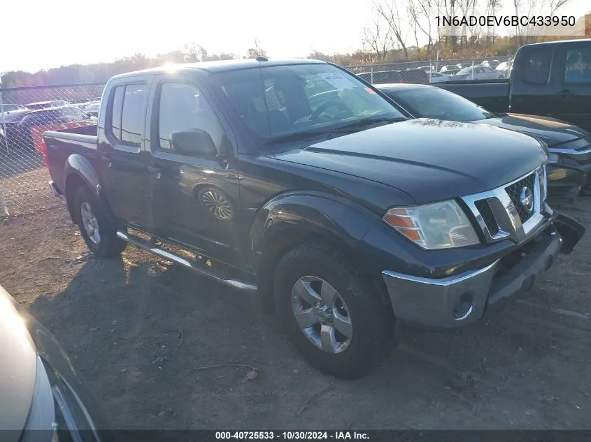 2011 Nissan Frontier Sv VIN: 1N6AD0EV6BC433950 Lot: 40725533