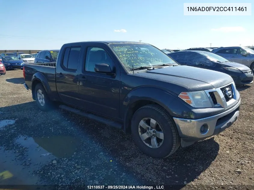 2012 Nissan Frontier VIN: 1N6AD0FV2CC411461 Lot: 12110537