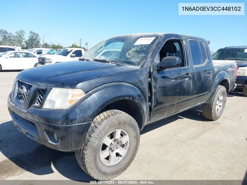 2012 Nissan Frontier Pro-4X VIN: 1N6AD0EV3CC448102 Lot: 39770283