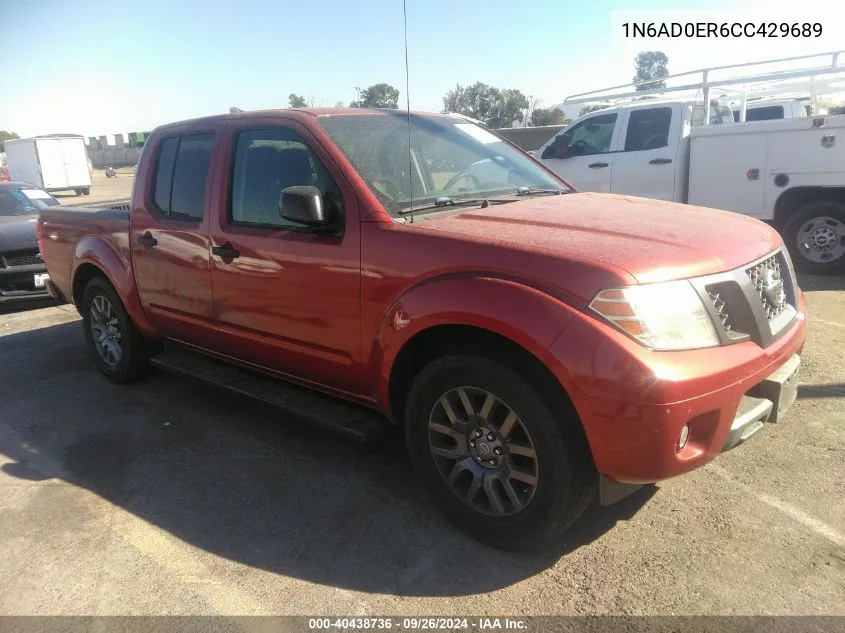 2012 Nissan Frontier Sv VIN: 1N6AD0ER6CC429689 Lot: 40438736