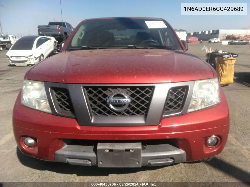 1N6AD0ER6CC429689 2012 Nissan Frontier Sv