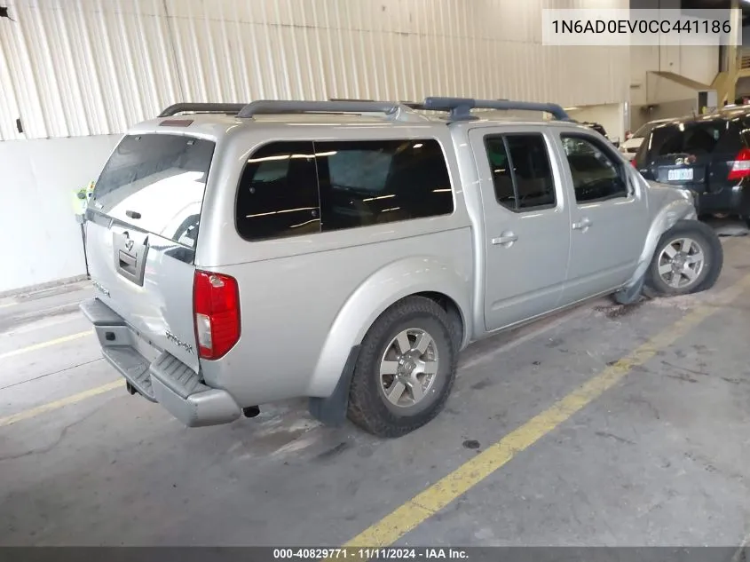 2012 Nissan Frontier Pro-4X VIN: 1N6AD0EV0CC441186 Lot: 40829771