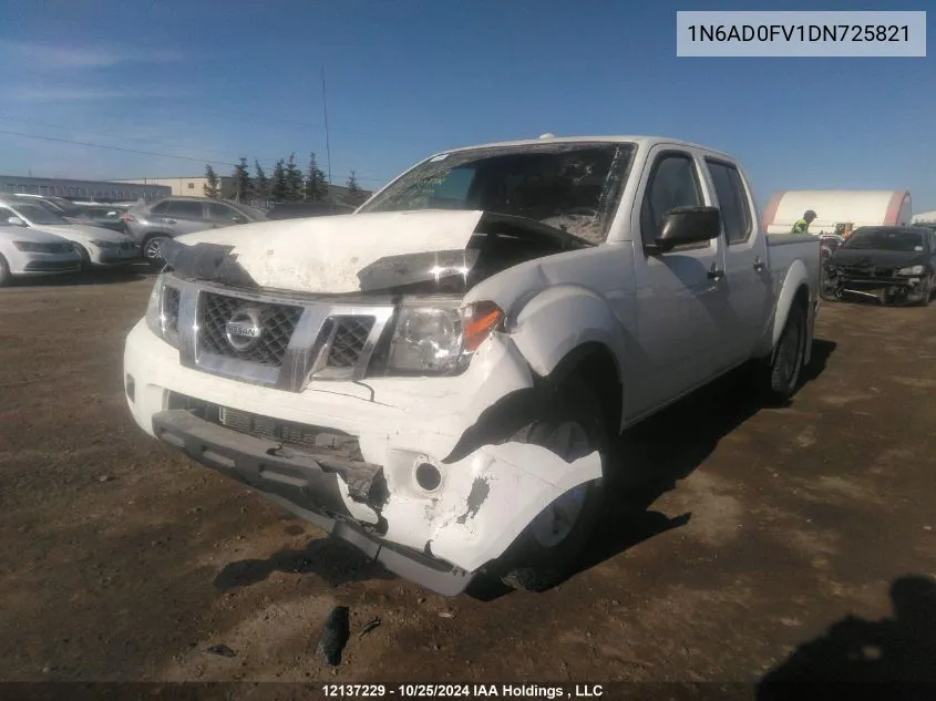 2013 Nissan Frontier VIN: 1N6AD0FV1DN725821 Lot: 12137229