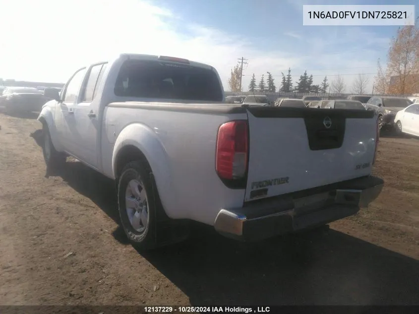 2013 Nissan Frontier VIN: 1N6AD0FV1DN725821 Lot: 12137229