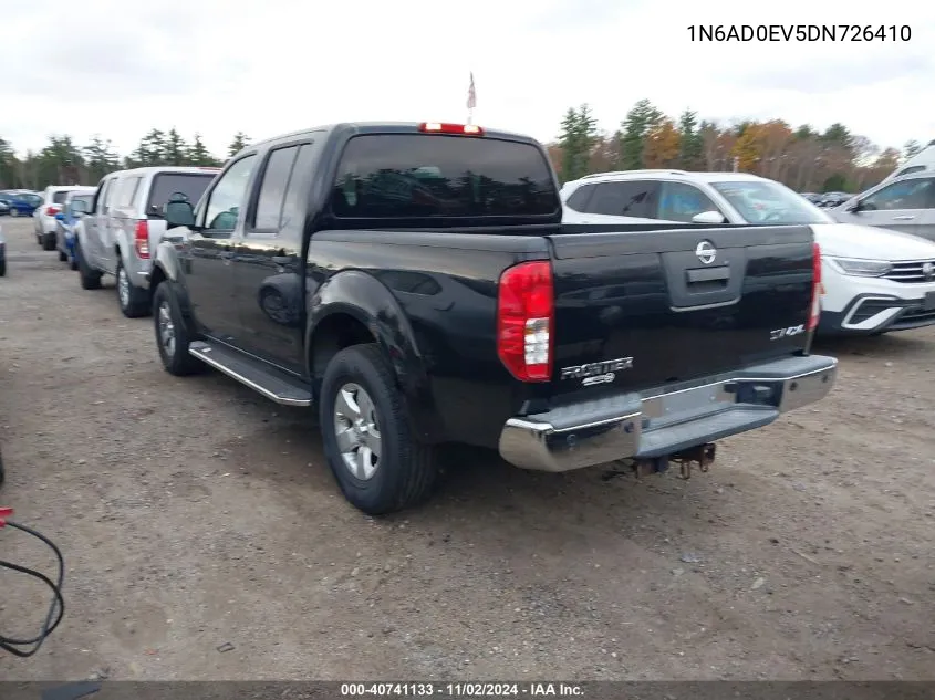 2013 Nissan Frontier Sv VIN: 1N6AD0EV5DN726410 Lot: 40741133