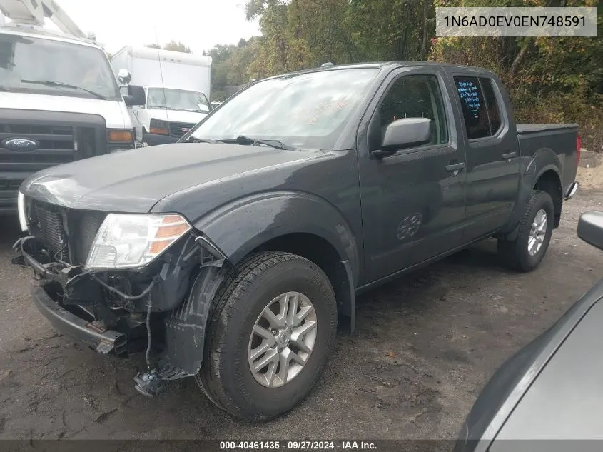 2014 Nissan Frontier Sv VIN: 1N6AD0EV0EN748591 Lot: 40461435