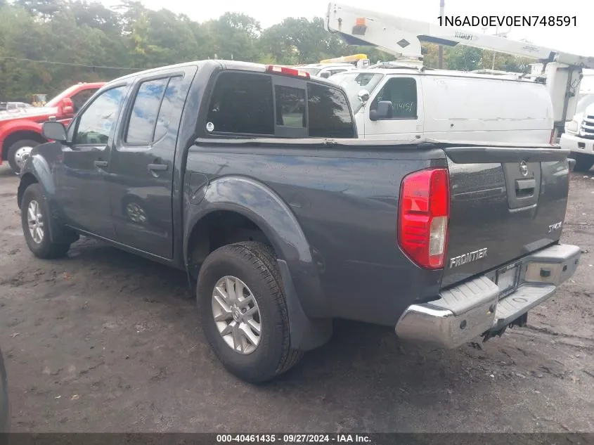 2014 Nissan Frontier Sv VIN: 1N6AD0EV0EN748591 Lot: 40461435