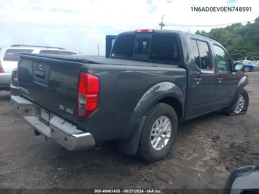 2014 Nissan Frontier Sv VIN: 1N6AD0EV0EN748591 Lot: 40461435