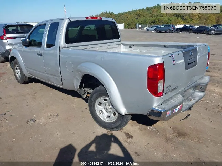 2014 Nissan Frontier S VIN: 1N6BD0CT3EN758070 Lot: 40696217