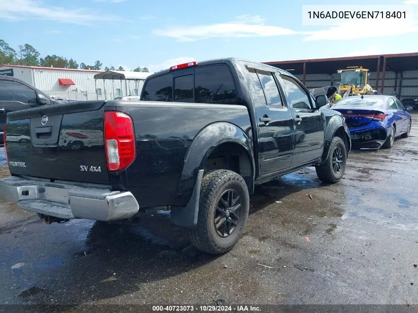 2014 Nissan Frontier Sv VIN: 1N6AD0EV6EN718401 Lot: 40723073