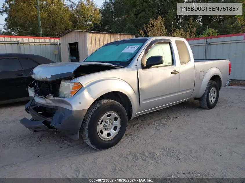 2014 Nissan Frontier S VIN: 1N6BD0CT8EN751857 Lot: 40723082