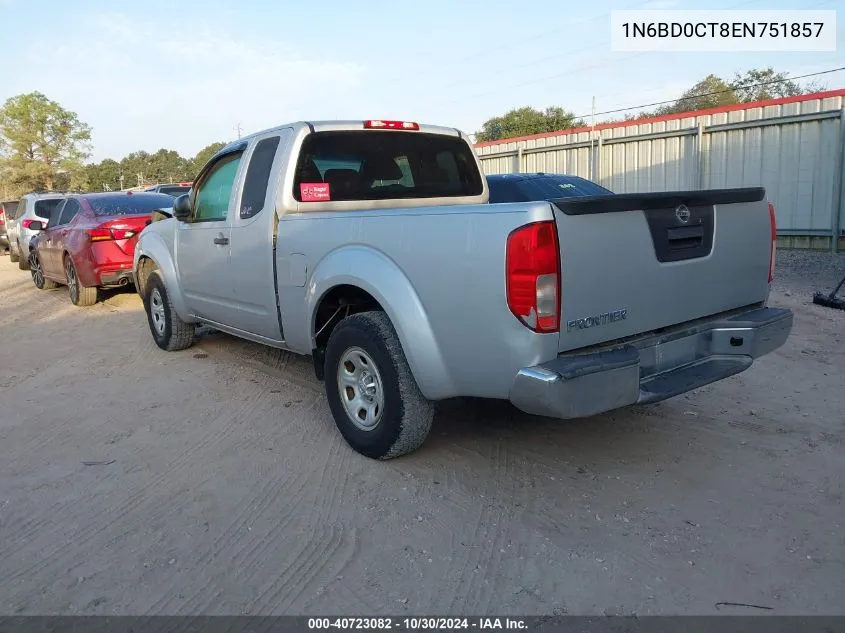 2014 Nissan Frontier S VIN: 1N6BD0CT8EN751857 Lot: 40723082