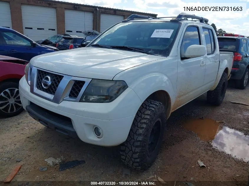 2014 Nissan Frontier Pro-4X VIN: 1N6AD0EV2EN731663 Lot: 40732320