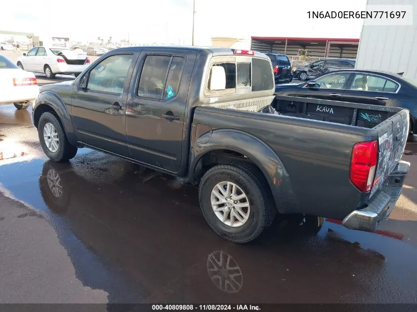 2014 Nissan Frontier Sv VIN: 1N6AD0ER6EN771697 Lot: 40809808