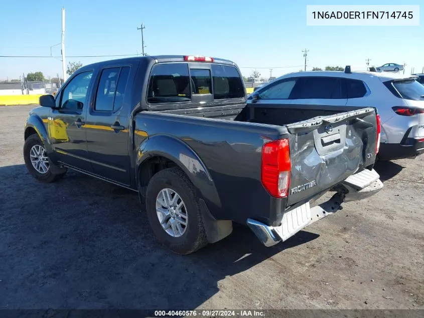 2015 Nissan Frontier Sv VIN: 1N6AD0ER1FN714745 Lot: 40460576