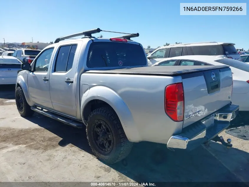 1N6AD0ER5FN759266 2015 Nissan Frontier S