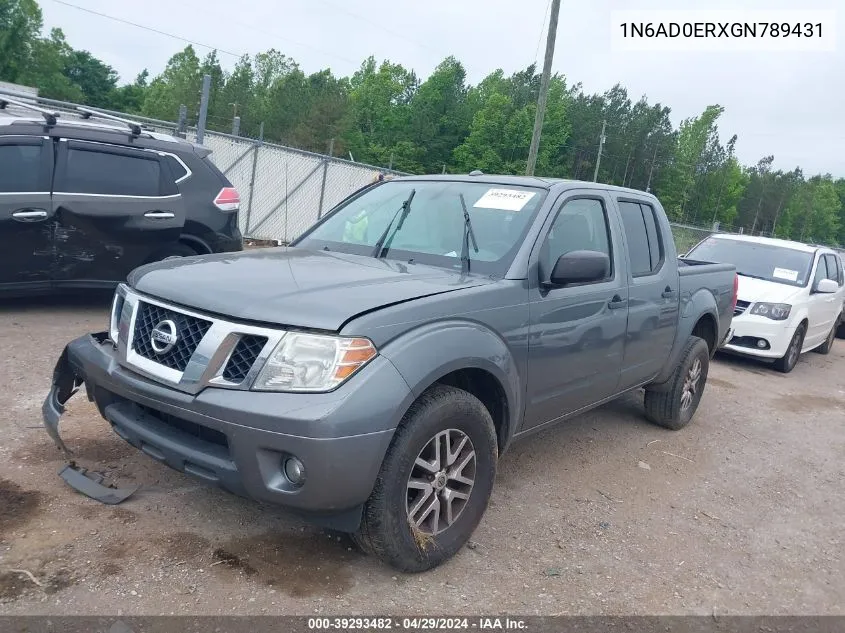 2016 Nissan Frontier Sv VIN: 1N6AD0ERXGN789431 Lot: 39293482