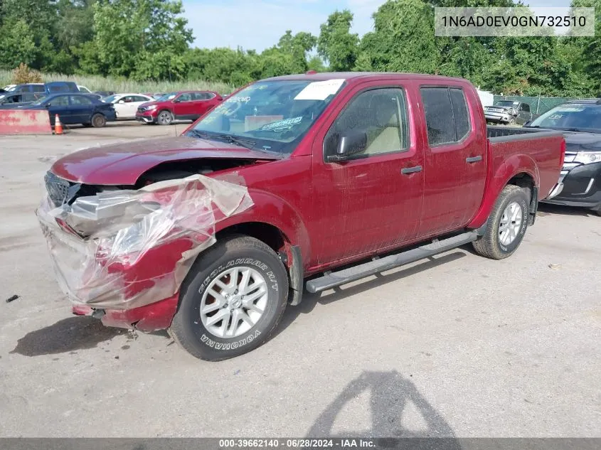 2016 Nissan Frontier Sv VIN: 1N6AD0EV0GN732510 Lot: 39662140