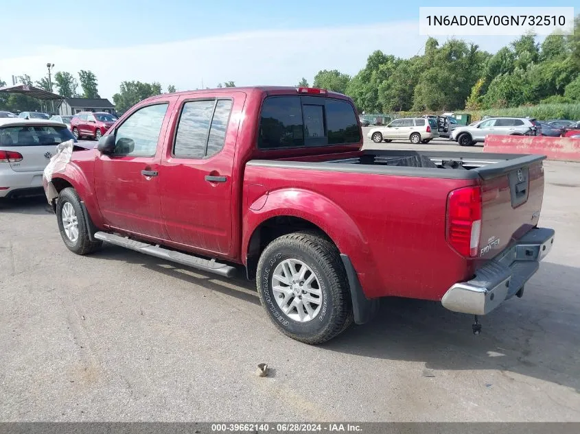 1N6AD0EV0GN732510 2016 Nissan Frontier Sv