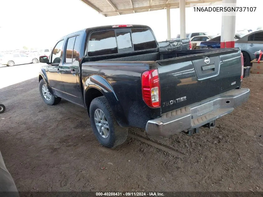 2016 Nissan Frontier Desert Runner/S/Sl/Sv VIN: 1N6AD0ER5GN737107 Lot: 40288431