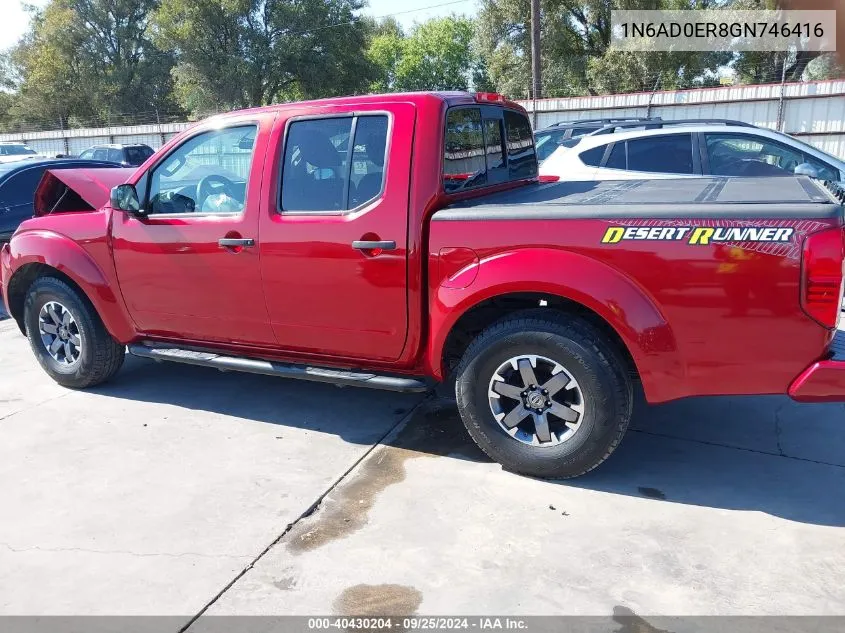 2016 Nissan Frontier Desert Runner VIN: 1N6AD0ER8GN746416 Lot: 40430204