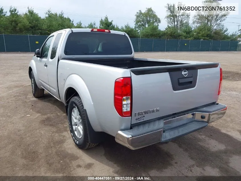 2016 Nissan Frontier S/Sv-I4 VIN: 1N6BD0CT2GN761352 Lot: 40447051