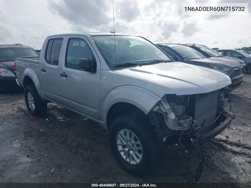 2016 Nissan Frontier Sv VIN: 1N6AD0ER6GN715732 Lot: 40449607