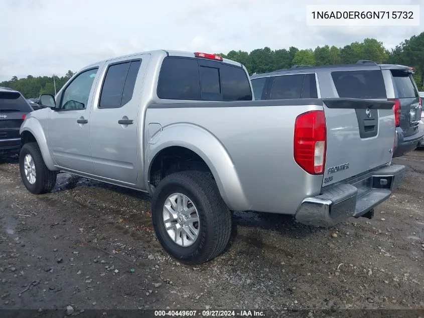 2016 Nissan Frontier Sv VIN: 1N6AD0ER6GN715732 Lot: 40449607