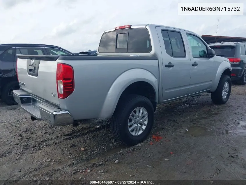 2016 Nissan Frontier Sv VIN: 1N6AD0ER6GN715732 Lot: 40449607