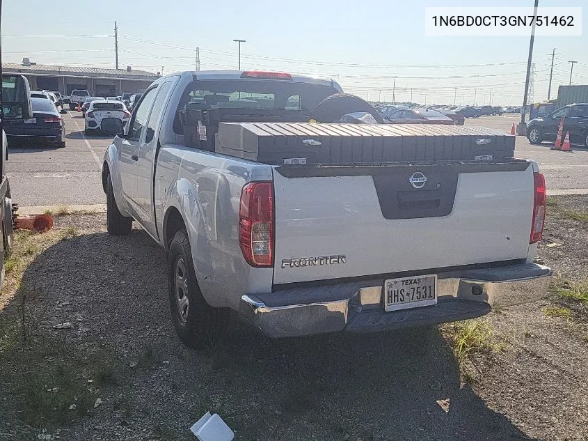 2016 Nissan Frontier S/Sv VIN: 1N6BD0CT3GN751462 Lot: 40710385