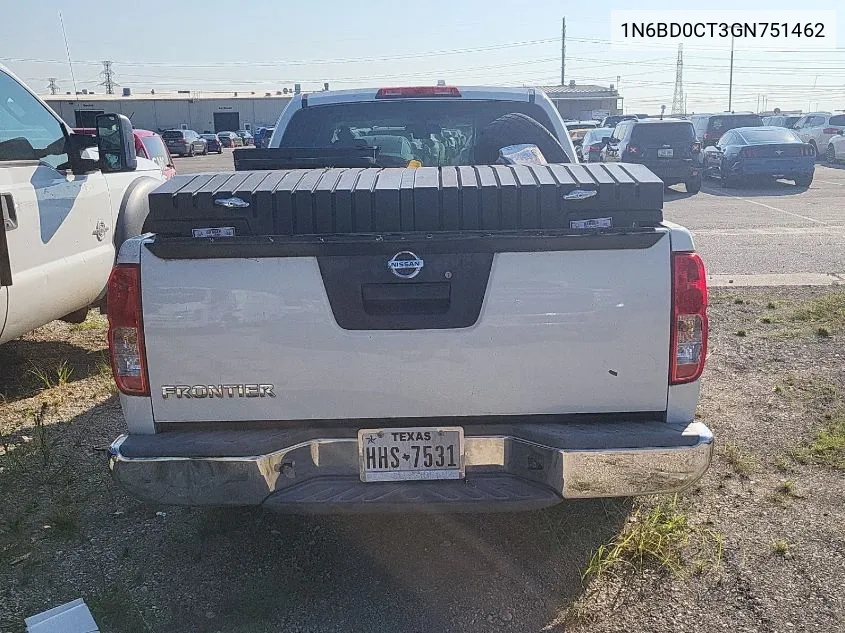 2016 Nissan Frontier S/Sv VIN: 1N6BD0CT3GN751462 Lot: 40710385