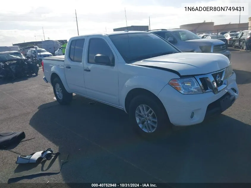 1N6AD0ER8GN749431 2016 Nissan Frontier Sv